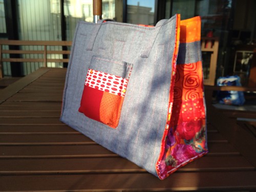 Finished tote for the #mqgmeetuppdx !
