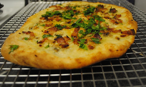 Clam and Bacon Pizza Lucy