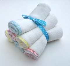 Primary Colors Bamboo Terry Wipes Set of 6