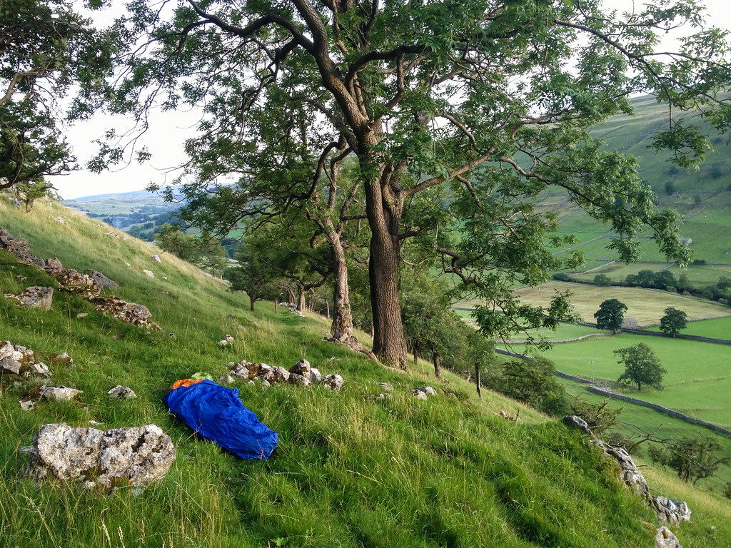 Sleeping on a hilltop near Kettlewell