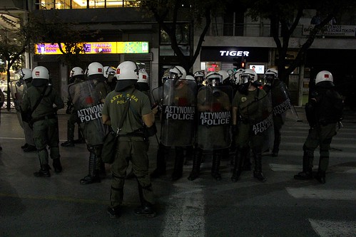 Greek police put down anti-fascist demo in Thessaloniki by Teacher Dude's BBQ