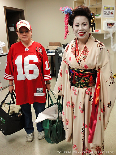 CDI College Calgary South Campus Students on the Halloween Day - Geisha and Sports Woman