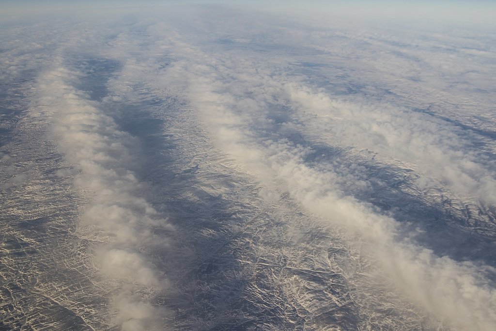 Mountains and Clouds Over Greenland