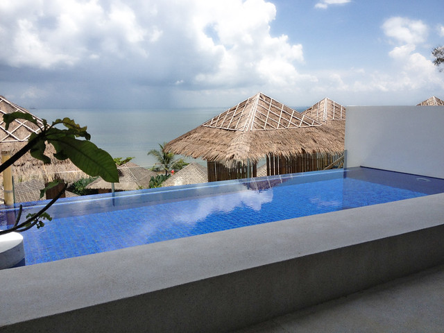 Each villa comes with its own infinity plunge pool