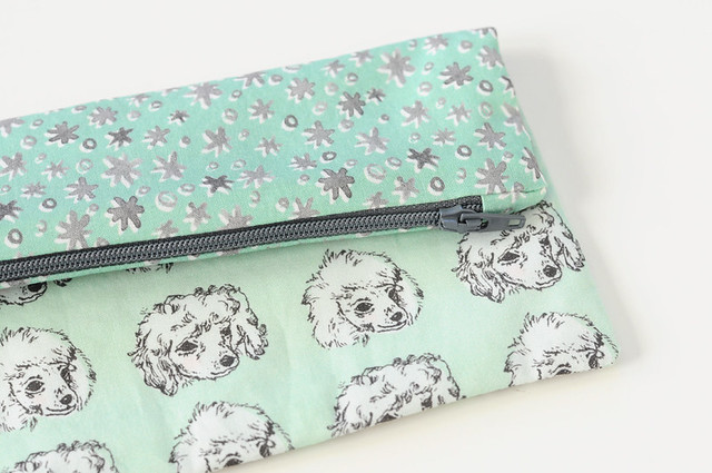 new zip pouches from original fabric designs
