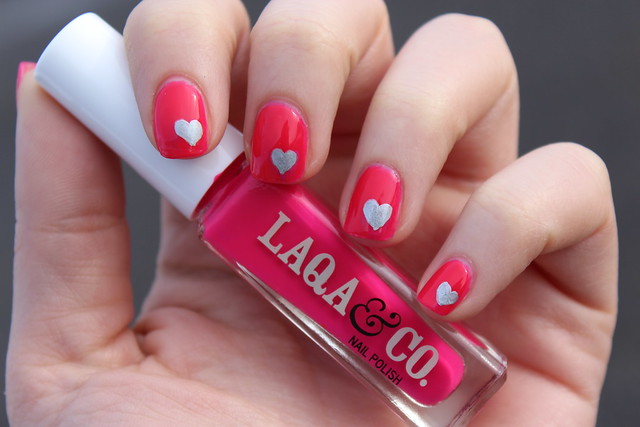 Sharpie Heart Nail Art for Valentine's Day on Living After Midnite