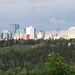 Looking east towards downtown Edmonton from Valleyview Drive
