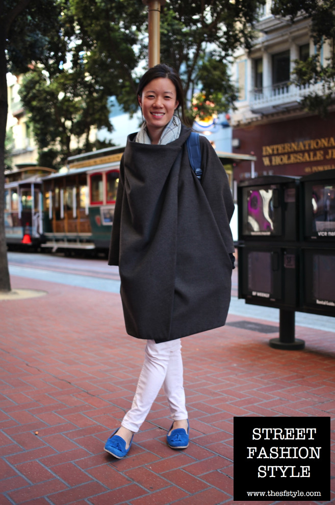 cape, cloak, shawl, mantle, hershel backpack, blue suede shoes, tassled loafers, san francisco fashion blog, street fashion style, thesfstyle, sfstyle, 