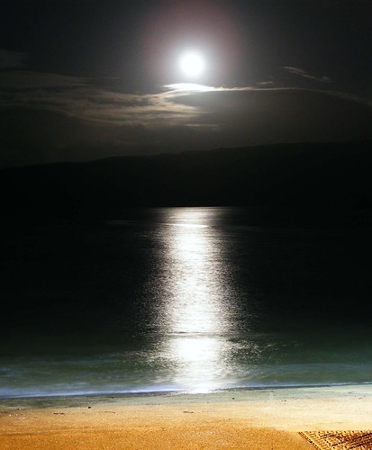 Moonlight at the slip by Calum Hall Tobermory