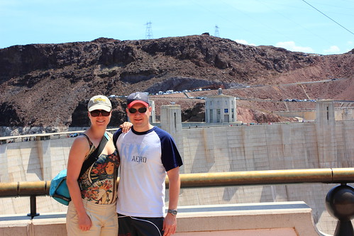 Posing at Hoover Dam