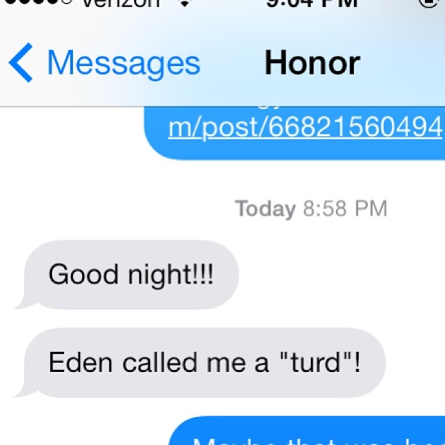 Parenting in the modern world.  Aka, texts from the next room. (Also, correct punctuation.)