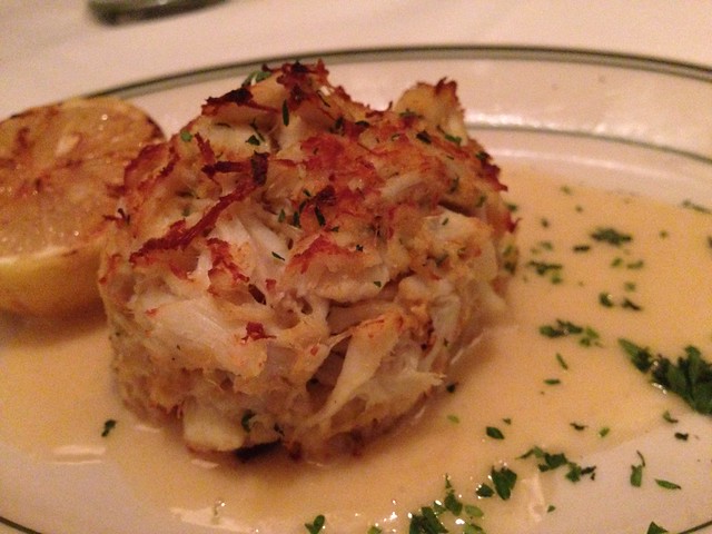 Jumbo Lump Crab Cake with Beurre Blanc sauce - Grill on the Alley Dallas