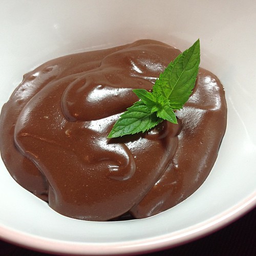 Dessert #1: almost raw chocolate coconut pudding! #vegan