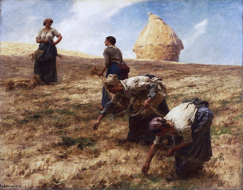 The Gleaners Léon-Augustin Lhermitte (French 1844-1925) Oil on canvas , circa 1887. Philadelphia Museum of Art