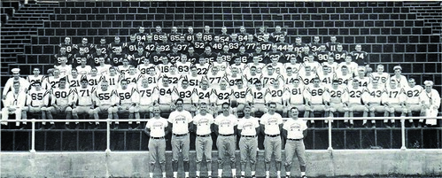 U.S. Coast Guard Academy Bears 1963 Champions Football Team. U.S. Coast Guard photograph.