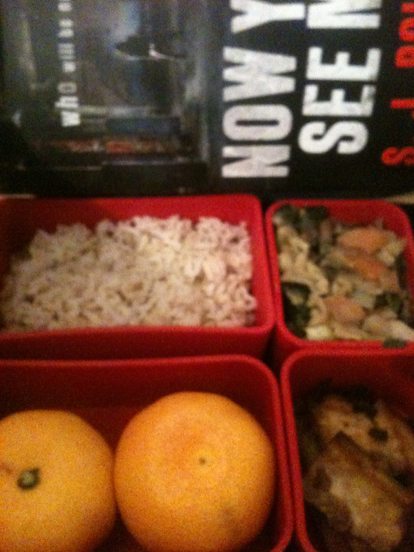 Book and lunch box