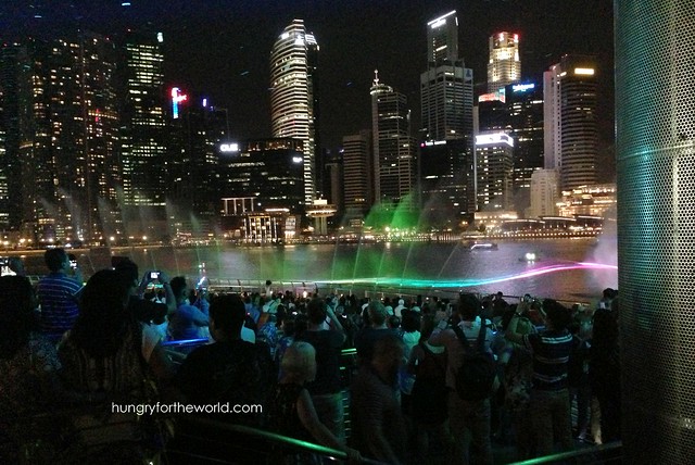 Light, sound, and water at Marina Bay Sands