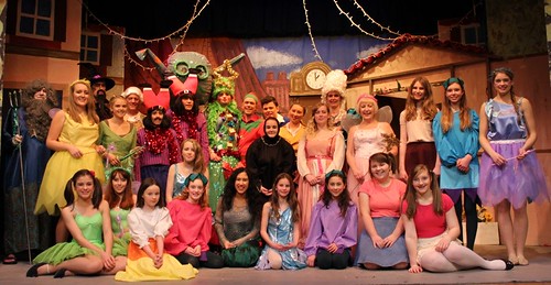 The Cast of Hickory Dickory Dock: St Serf's Players panto 2013. Photo © St Serf's Players