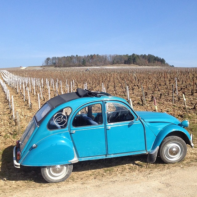 My tour guide through the vineyards of #Chablis has one sweet ride. #gjb2014