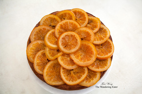 Bruleed orange polenta cake