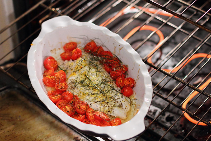Sunday Dinner: Bake Turbot with Cherry Tomatoes and Fennel