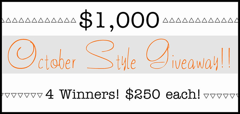 $1000 October Style Giveaway