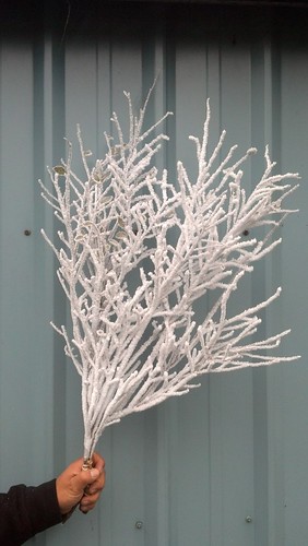 flocked branches
