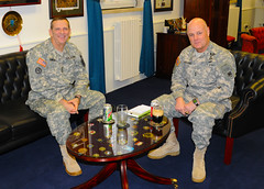 Inspector General of the U.S. Army, Lt. Gen. Peter M. Vangjel visits 