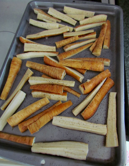 Parsnip Fries for Baking