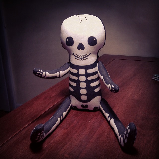 Skelly doll done ✔. It only took 2 years 
to attach the arms and legs.