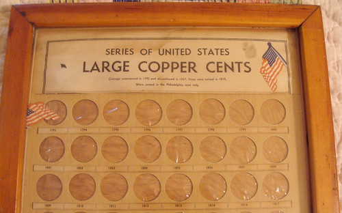 Homemade Large Cent coin board 2