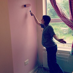 Painting action shot !
