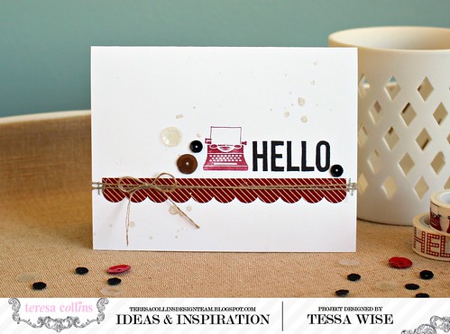 Stamped Hello Card 1