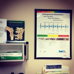 Another sign you are getting old.....your Dr. has Osteoporosis awareness signs everywhere. :/
