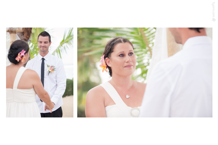 Vows. wedding ceremony Rarotonga