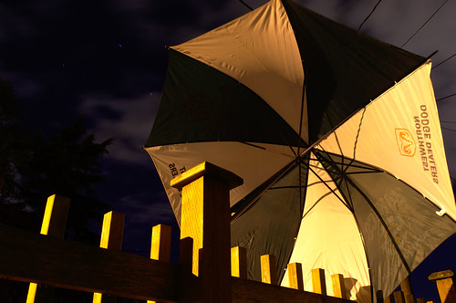 Umbrella At Night