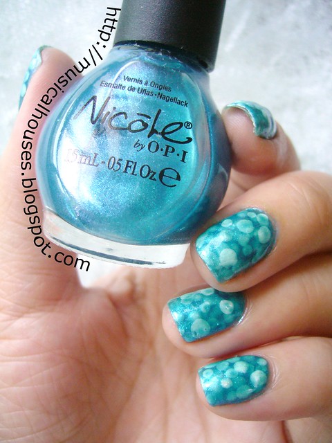 Pond Manicure Nicole OPI Somebody Teal Love 4