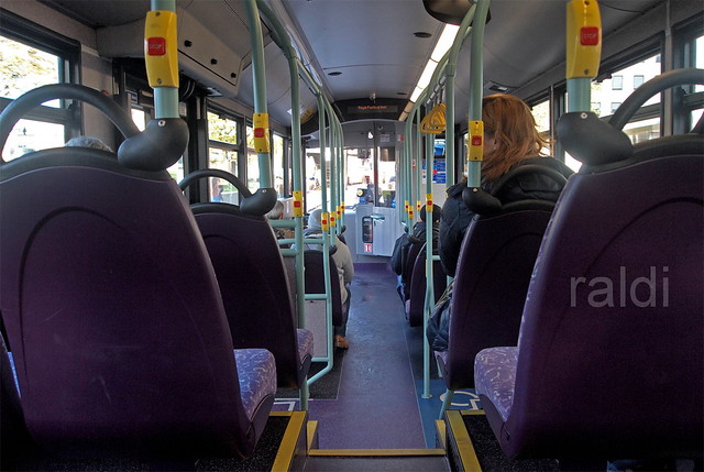 Inside RV1 Bus London