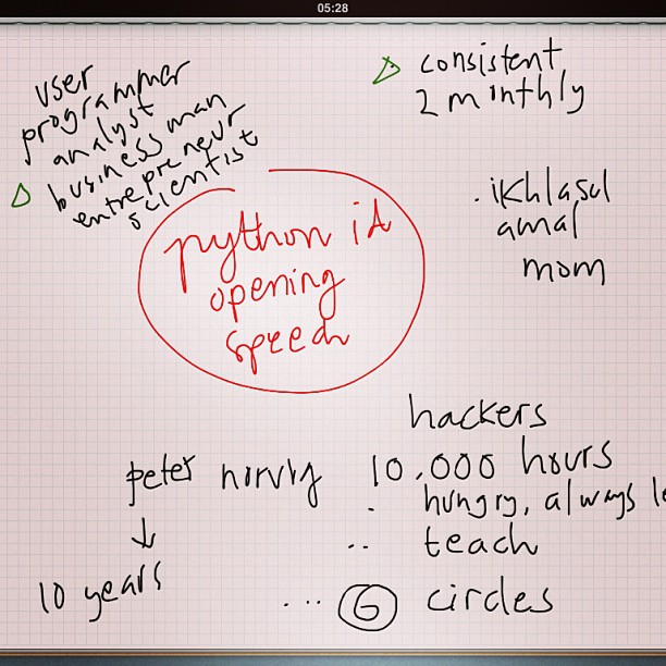 My opening speech notes at Python Indonesia meetup