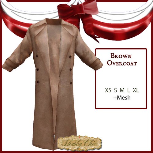 Shabby Chic Brown Duster Overcoat by Shabby Chics