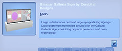 Galaxar Galleria Sign by Corebital Designs