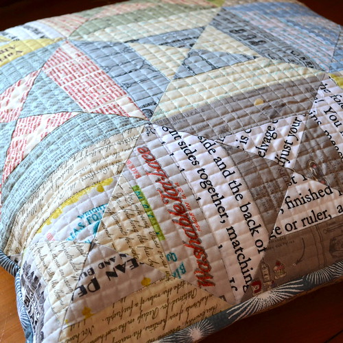 X-Factor Pillow Swap received from Alison at Little Island Quilting