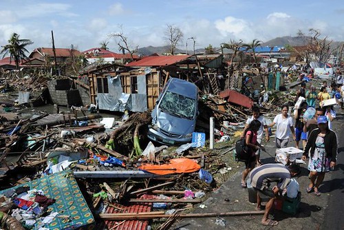 海燕颱風災情。照片提供：UNICEF。