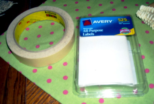 Masking Tape and Adhesive Circles