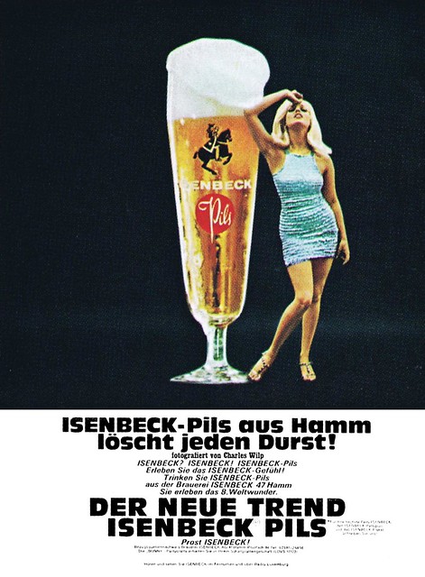 Wilip (Charles, DE) 1967 Isenbeck-Pils aus Hamm löscht jeden Durst (Isenbeck Pils, Hamm) Anzeige