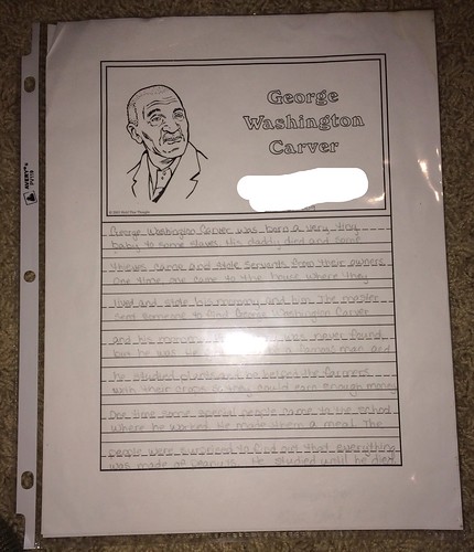 George Washington Carver Notebook Page