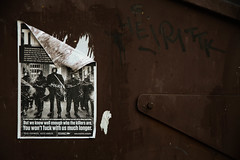Anti-Police Graffiti and Flyers