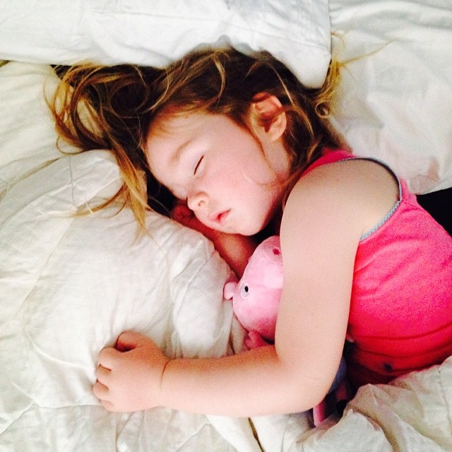 Tiny plays hard. This was her Christmas Day nap - before lunch!  #latergram #loveher