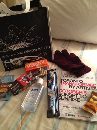 Checked in to Madisson Boutique hotel and got a little field kit from #sbnuitblancheTO