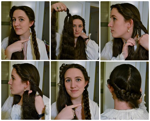 Adding fake hair, 16th Century Italian Braids and Curls on MorganDonner.com